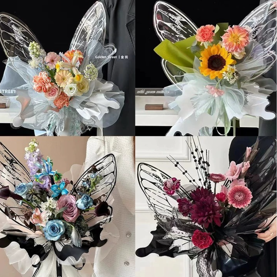 LohSister 20pcs Crystal Butterfly OPP Wrapper