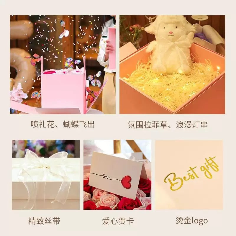 Lohsister Ready Stock Flying Butterfly 2 Layer Surprise Box