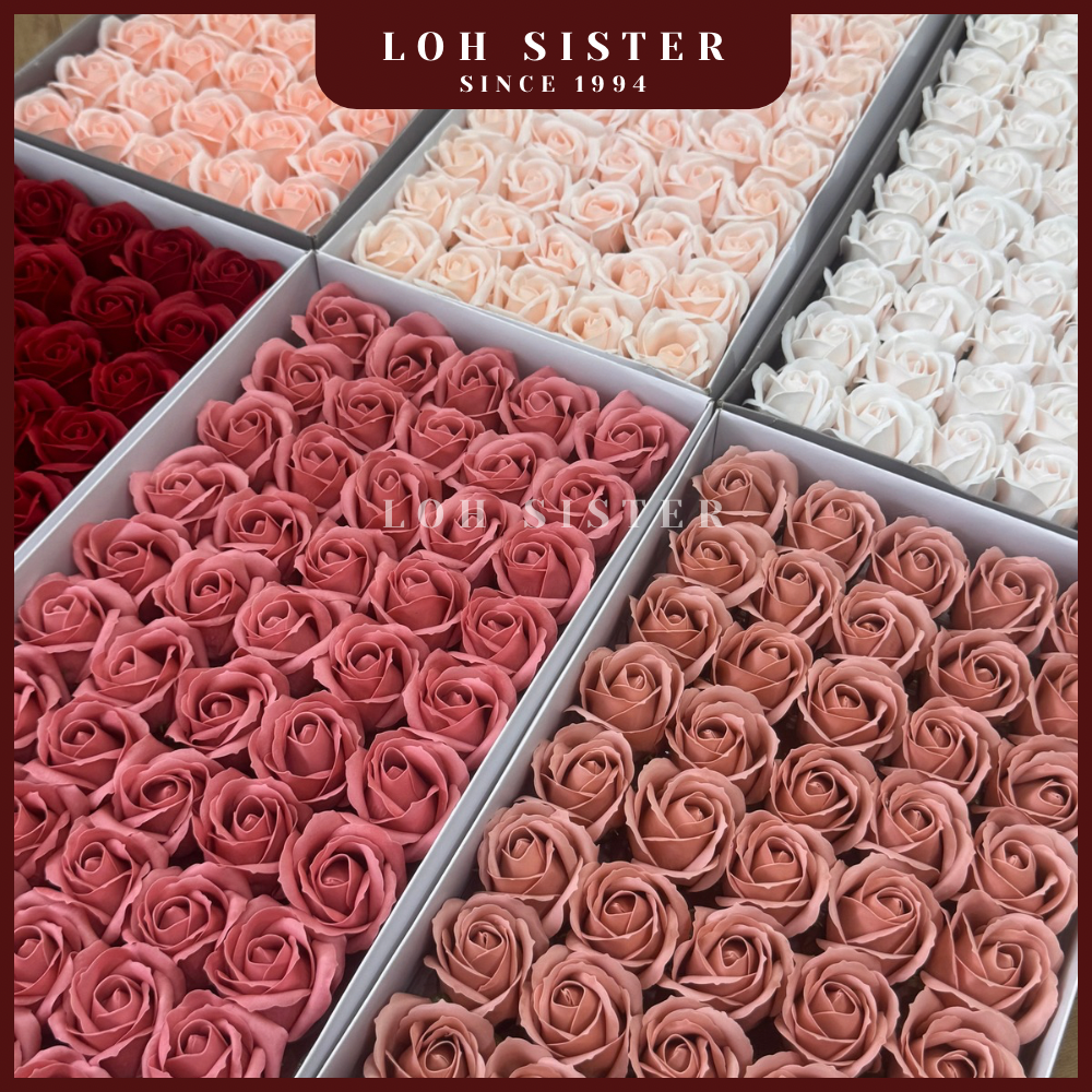 LohSister AAA 3 Layer Rose Fragrant Scented Soap Flower