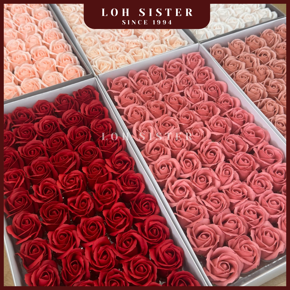 LohSister AAA 3 Layer Rose Fragrant Scented Soap Flower