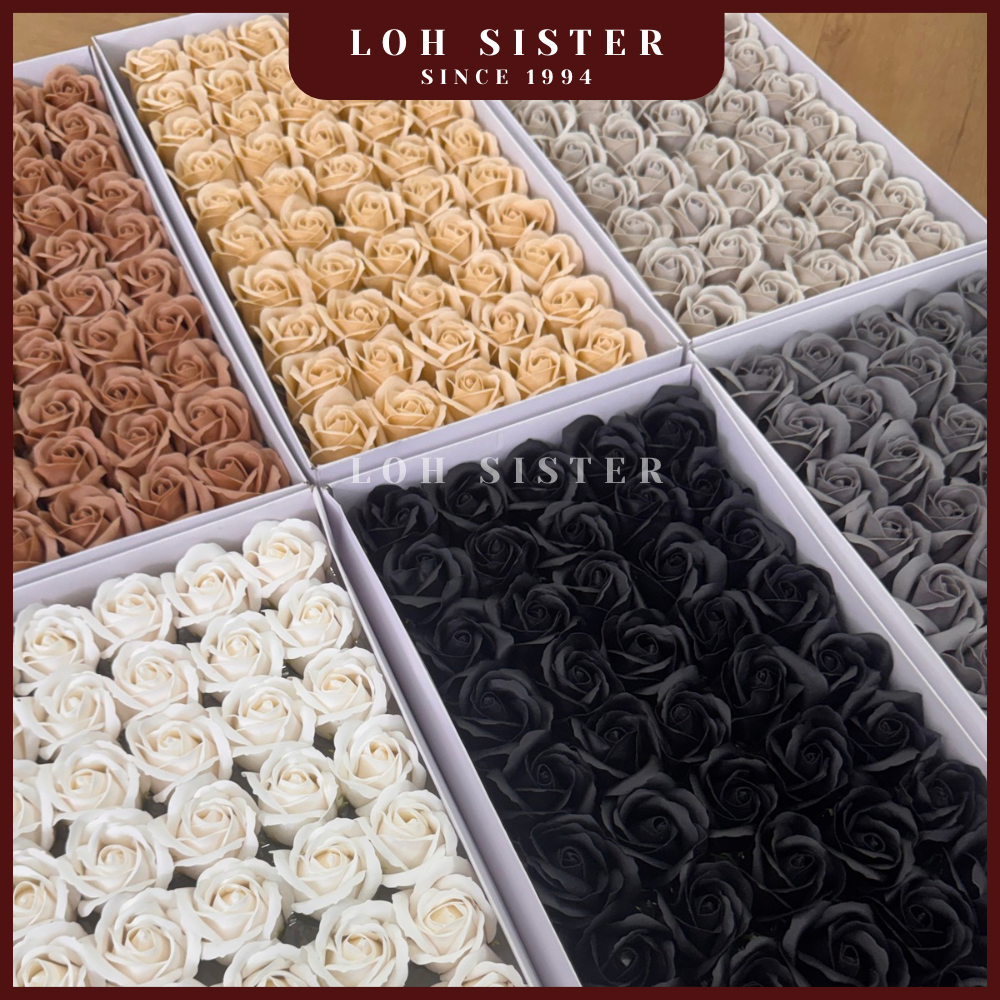 LohSister AAA 3 Layer Rose Fragrant Scented Soap Flower