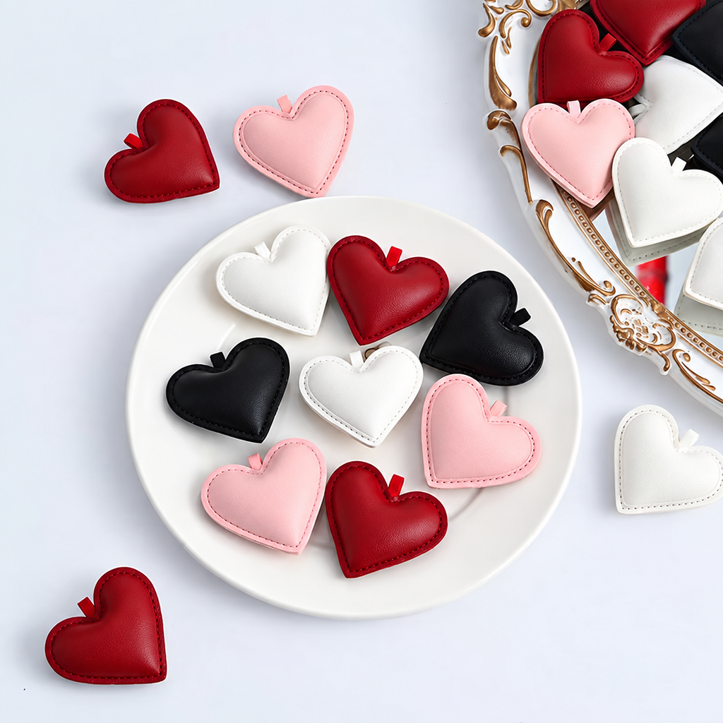Lohsister Leather Heart – Bouquet Decoration