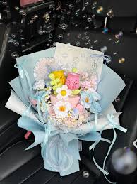 Lohsister Flower Bouquet Bubble Machine