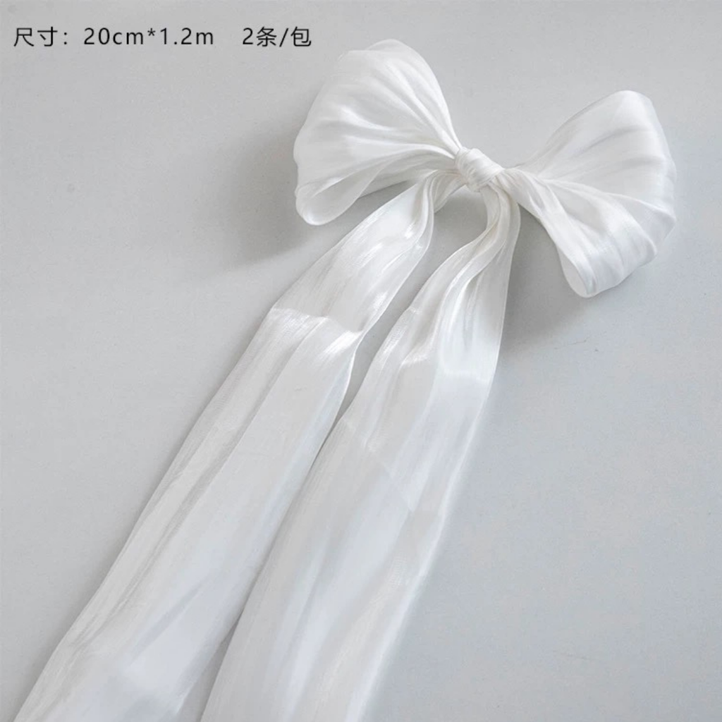 LohSister 20CM x 1.2M French Pearl Yarn For Crafts Bow Handmade Gift Wrapping Wedding Decorative Ribbon
