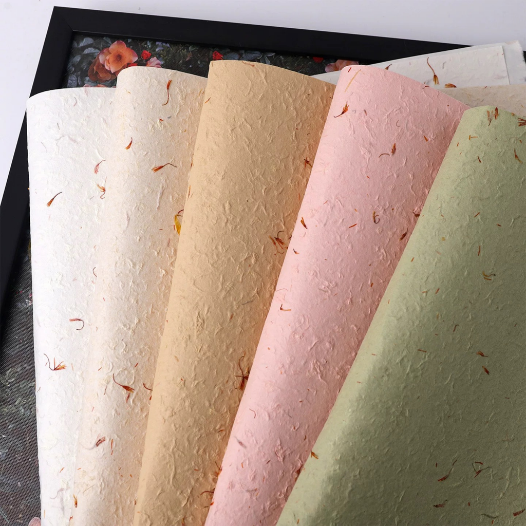 LohSister  5pcs Cotton Petal Wrapping Paper木棉花瓣纸